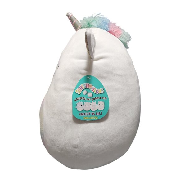 Squishmallows Sofia The White Rainbow Unicorn 19" Plush Pillow Toy Rare - Picture 2 of 3